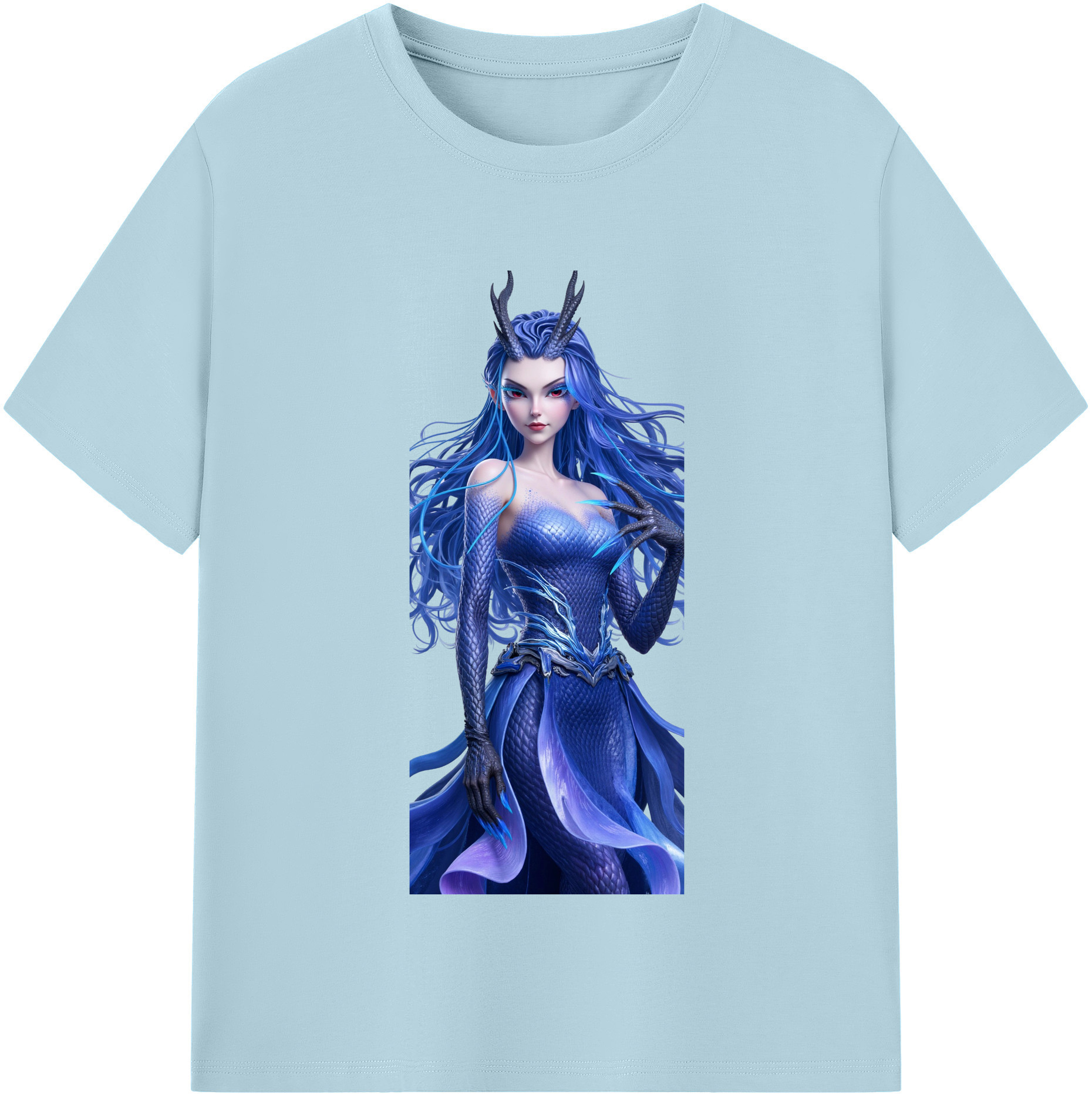 （画像用） Ne Zha 2 ナタ 魔童の大暴れ 綿100％半袖Tシャツ（フロントプリント）